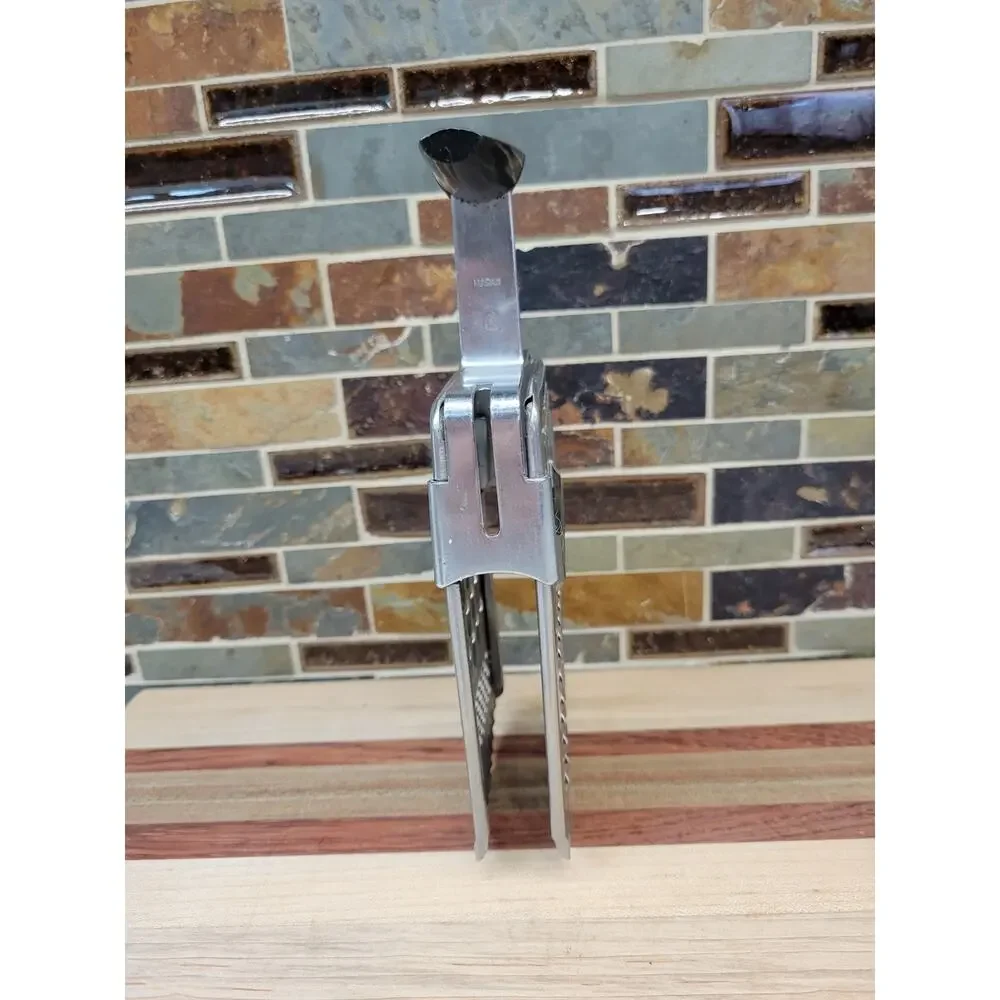 Vintage Stainless Steel Handheld Kitchen Grater Slicer Chopper Mincer Shredder